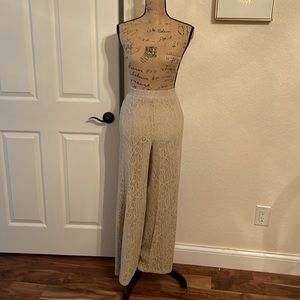 Chico’s lined lace pants.